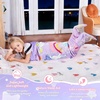 image:imageCatalonia Mermaid Tail Blanket for Girls Fish Tail Snuggly Blanket Cozy Fleece Mermaid Gift for KidsToddlersUnicorn Purple