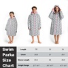 image:imageCatalonia Waterproof Kids Swim Parka with Hood Sherpa Lined Swim Coat with Inner Pocket amp WriteOn Name TagCheetah