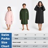 image:imageCatalonia Waterproof Kids Swim Parka with Hood Sherpa Lined Swim Coat with Inner Pocket amp WriteOn Name TagPink