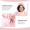 image:imageCatalonia Waterproof Kids Swim Parka with Hood Sherpa Lined Swim Coat with Inner Pocket amp WriteOn Name TagPink
