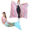 image:imageCatalonia Mermaid Tail Blanket and Girls Unicorn Glow in The Dark Blanket