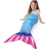 image:imageCatalonia Mermaid Tail Blanket for Girls Fish Tail Snuggly Blanket Cozy Fleece Mermaid Gift for KidsToddlersDeep Sea Pearl