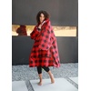 image:imageCatalonia Buffalo Plaid Oversized Hoodie Blanket Hooded Blanket Poncho Wearable Blanket