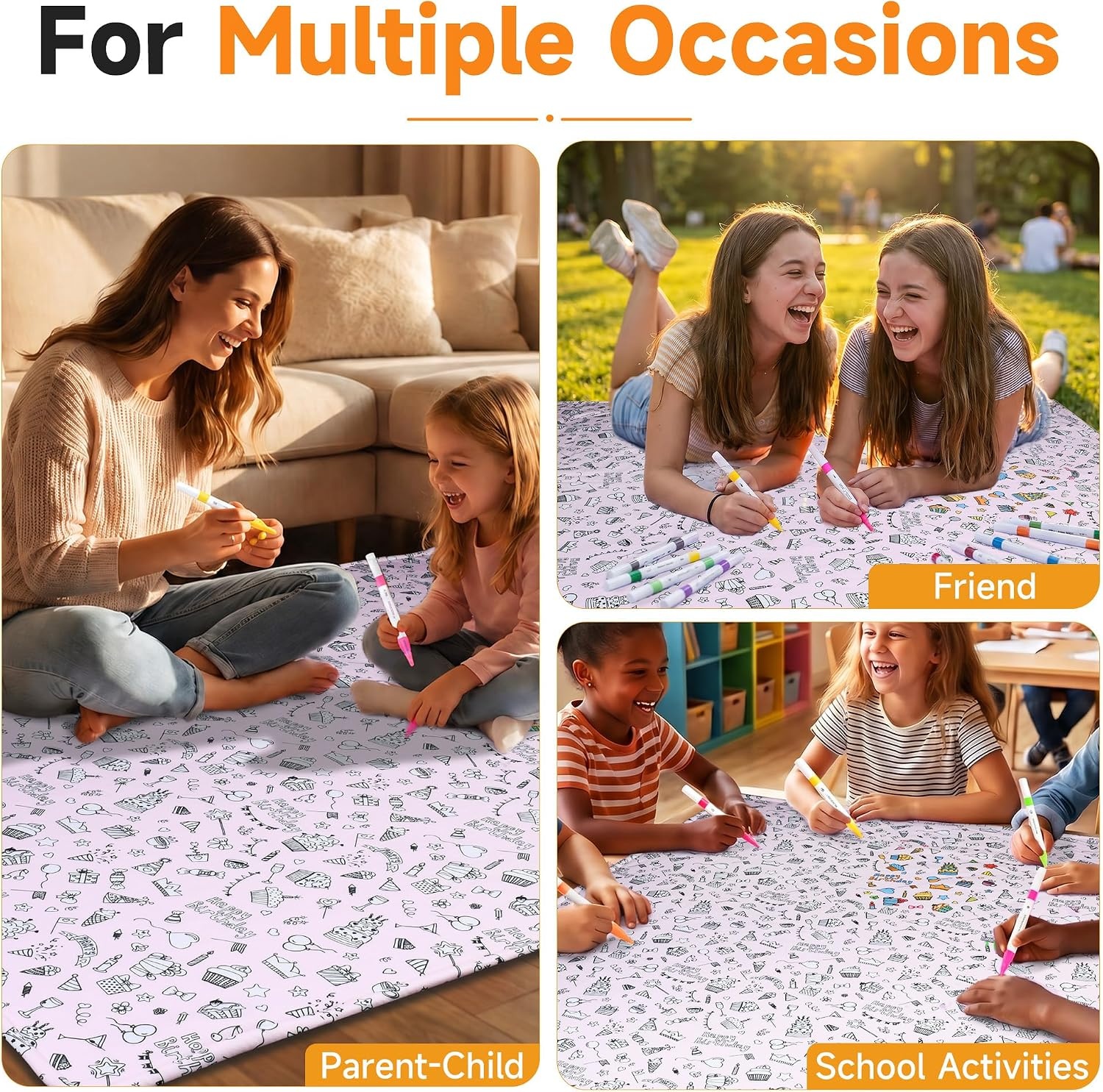 image:imageCatalonia Coloring Blanket for Kids amp Adults Sherpa Throw amp Fabric Markers  Color Your Own Blanket with 15 Markers DIY Activity for Family Fun Relaxation Personalized Gift amp Machine WashablePale Purple Party