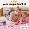 image:imageCatalonia Coloring Blanket for Kids amp Adults Sherpa Throw amp Fabric Markers  Color Your Own Blanket with 15 Markers DIY Activity for Family Fun Relaxation Personalized Gift amp Machine WashablePink Fantasy Cartoon