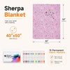 image:imageCatalonia Coloring Blanket for Kids amp Adults Sherpa Throw amp Fabric Markers  Color Your Own Blanket with 15 Markers DIY Activity for Family Fun Relaxation Personalized Gift amp Machine WashablePink Fantasy Cartoon