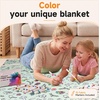 image:imageCatalonia Coloring Blanket for Kids amp Adults Sherpa Throw amp Fabric Markers  Color Your Own Blanket with 15 Markers DIY Activity for Family Fun Relaxation Personalized Gift amp Machine WashableGreen Woodland Animals