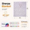 image:imageCatalonia Coloring Blanket for Kids amp Adults Sherpa Throw amp Fabric Markers  Color Your Own Blanket with 15 Markers DIY Activity for Family Fun Relaxation Personalized Gift amp Machine WashablePale Purple Party