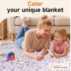 image:imageCatalonia Coloring Blanket for Kids amp Adults Sherpa Throw amp Fabric Markers  Color Your Own Blanket with 15 Markers DIY Activity for Family Fun Relaxation Personalized Gift amp Machine WashablePale Purple Party