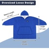 image:imageCatalonia Outdoor Windproof Wearable Stadium Blanket Oversized Waterproof Wearable Blanket PonchoBlue