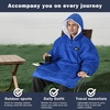 image:imageCatalonia Outdoor Windproof Wearable Stadium Blanket Oversized Waterproof Wearable Blanket PonchoBlue