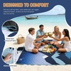 image:imageCatalonia Waterproof Picnic Blanket Extra Large 70 x 80 Inch Outdoor Mat  Foldable Blanket for Beach Camping Park Concerts and Travel with WaterResistant Backing Portable Gift for FamiliesNavy Snow Mountain