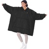 image:imageCatalonia Outdoor Windproof Wearable Stadium Blanket Oversized Waterproof Wearable Blanket PonchoBlack