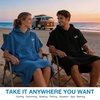image:imageCatalonia Cotton Surf Poncho Hooded Changing Towel for Adults  Absorbent Hooded Towel with Pocket Quick Dry Changing Robe for Surfing Swimming Beach and PoolAqua