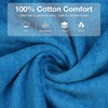 image:imageCatalonia Cotton Surf Poncho Hooded Changing Towel for Adults  Absorbent Hooded Towel with Pocket Quick Dry Changing Robe for Surfing Swimming Beach and PoolAqua