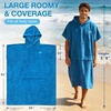 image:imageCatalonia Cotton Surf Poncho Hooded Changing Towel for Adults  Absorbent Hooded Towel with Pocket Quick Dry Changing Robe for Surfing Swimming Beach and PoolAqua