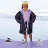 image:imageCatalonia Kids Waterproof Swim Parka with Hood SherpaLined Changing Robe  CoverUp with TwoWay Zip Inner Pocket with WriteOn Name Tag for Swimming Surfing Other Water Sports at the Pool or BeachGalaxy