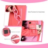 image:imageCatalonia Kids Waterproof Swim Parka with Hood SherpaLined Changing Robe  CoverUp with TwoWay Zip Inner Pocket with WriteOn Name Tag for Swimming Surfing Other Water Sports at the Pool or BeachHot Pink