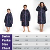 image:imageCatalonia Kids Waterproof Swim Parka with Hood SherpaLined Changing Robe  CoverUp with TwoWay Zip Inner Pocket with WriteOn Name Tag for Swimming Surfing Other Water Sports at the Pool or BeachGalaxy
