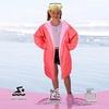 image:imageCatalonia Kids Waterproof Swim Parka with Hood SherpaLined Changing Robe  CoverUp with TwoWay Zip Inner Pocket with WriteOn Name Tag for Swimming Surfing Other Water Sports at the Pool or BeachHot Pink