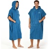 image:imageCatalonia Cotton Surf Poncho Hooded Changing Towel for Adults  Absorbent Hooded Towel with Pocket Quick Dry Changing Robe for Surfing Swimming Beach and PoolAqua