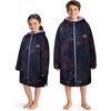 image:imageCatalonia Kids Waterproof Swim Parka with Hood SherpaLined Changing Robe  CoverUp with TwoWay Zip Inner Pocket with WriteOn Name Tag for Swimming Surfing Other Water Sports at the Pool or BeachGalaxy