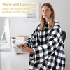 image:imageCatalonia Wearable Blanket with Sleeves for Women amp Men Fleece Wrap Throw  Cozy Sleeve Design for HandsFree Comfort Perfect for Reading TV Time amp Relaxing Christmas amp Birthday GiftPlaid White