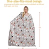 image:imageCatalonia Wearable Blanket with Sleeves for Women amp Men Fleece Wrap Throw  Cozy Sleeve Design for HandsFree Comfort Perfect for Reading TV Time amp Relaxing Christmas amp Birthday GiftSanta and Deer Grey