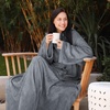 image:imageCatalonia Wearable Blanket with Sleeves for Women amp Men Fleece Wrap Throw  Cozy Sleeve Design for HandsFree Comfort Perfect for Reading TV Time amp Relaxing Christmas amp Birthday GiftGray