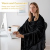 image:imageCatalonia Wearable Blanket with Sleeves for Women amp Men Fleece Wrap Throw  Cozy Sleeve Design for HandsFree Comfort Perfect for Reading TV Time amp Relaxing Christmas amp Birthday GiftBlack