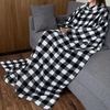 image:imageCatalonia Wearable Blanket with Sleeves for Women amp Men Fleece Wrap Throw  Cozy Sleeve Design for HandsFree Comfort Perfect for Reading TV Time amp Relaxing Christmas amp Birthday GiftPlaid White