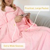 image:imageCatalonia Wearable Blanket with Sleeves for Women amp Men Fleece Wrap Throw  Cozy Sleeve Design for HandsFree Comfort Perfect for Reading TV Time amp Relaxing Christmas amp Birthday GiftPink