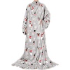 image:imageCatalonia Wearable Blanket with Sleeves for Women amp Men Fleece Wrap Throw  Cozy Sleeve Design for HandsFree Comfort Perfect for Reading TV Time amp Relaxing Christmas amp Birthday GiftSanta and Deer Grey