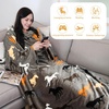 image:imageCatalonia Wearable Blanket with Sleeves for Women amp Men Fleece Wrap Throw  Cozy Sleeve Design for HandsFree Comfort Perfect for Reading TV Time amp Relaxing Christmas amp Birthday GiftRed Black Checker  Grey