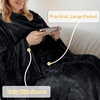 image:imageCatalonia Wearable Blanket with Sleeves for Women amp Men Fleece Wrap Throw  Cozy Sleeve Design for HandsFree Comfort Perfect for Reading TV Time amp Relaxing Christmas amp Birthday GiftBlack
