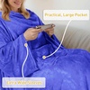 image:imageCatalonia Wearable Blanket with Sleeves for Women amp Men Fleece Wrap Throw  Cozy Sleeve Design for HandsFree Comfort Perfect for Reading TV Time amp Relaxing Christmas amp Birthday GiftBlue