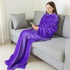 image:imageCatalonia Wearable Blanket with Sleeves for Women amp Men Fleece Wrap Throw  Cozy Sleeve Design for HandsFree Comfort Perfect for Reading TV Time amp Relaxing Christmas amp Birthday GiftPurple