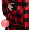 image:imageCatalonia Wearable Blanket with Sleeves for Women amp Men Fleece Wrap Throw  Cozy Sleeve Design for HandsFree Comfort Perfect for Reading TV Time amp Relaxing Christmas amp Birthday GiftRed Black Checker