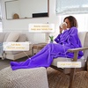 image:imageCatalonia Wearable Blanket with Sleeves for Women amp Men Fleece Wrap Throw  Cozy Sleeve Design for HandsFree Comfort Perfect for Reading TV Time amp Relaxing Christmas amp Birthday GiftPurple