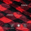 image:imageCatalonia Wearable Blanket with Sleeves for Women amp Men Fleece Wrap Throw  Cozy Sleeve Design for HandsFree Comfort Perfect for Reading TV Time amp Relaxing Christmas amp Birthday GiftRed Black Checker