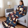 image:imageCatalonia Wearable Blanket with Sleeves for Women amp Men Fleece Wrap Throw  Cozy Sleeve Design for HandsFree Comfort Perfect for Reading TV Time amp Relaxing Christmas amp Birthday GiftSouthwest Blue