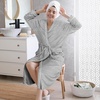 image:imageCatalonia Womens Lightweight Long Bathrobe Soft Kimono Robe for SummerGray Ash