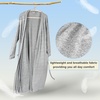 image:imageCatalonia Womens Lightweight Long Bathrobe Soft Kimono Robe for SummerGray Ash
