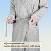 image:imageCatalonia Womens Lightweight Long Bathrobe Soft Kimono Robe for SummerGray Ash