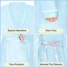 image:imageCatalonia Womens Lightweight Long Bathrobe Soft Kimono Robe for SummerLight Blue