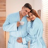 image:imageCatalonia Womens Lightweight Long Bathrobe Soft Kimono Robe for SummerLight Blue