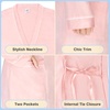 image:imageCatalonia Womens Lightweight Long Bathrobe Soft Kimono Robe for SummerPink