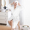 image:imageCatalonia Womens Lightweight Long Bathrobe Soft Kimono Robe for SummerWhite