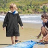 image:imageCatalonia Hooded Swim Parka Waterproof SherpaLined Coat for Boys amp GirlsBlack