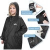 image:imageCatalonia Hooded Swim Parka Waterproof SherpaLined Coat for Boys amp GirlsBlack